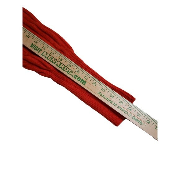 NWT Leyden Ribbed Mock-Neck Pullover Sweater w Puffed Sleeves - Red - L - Picture 10 of 13